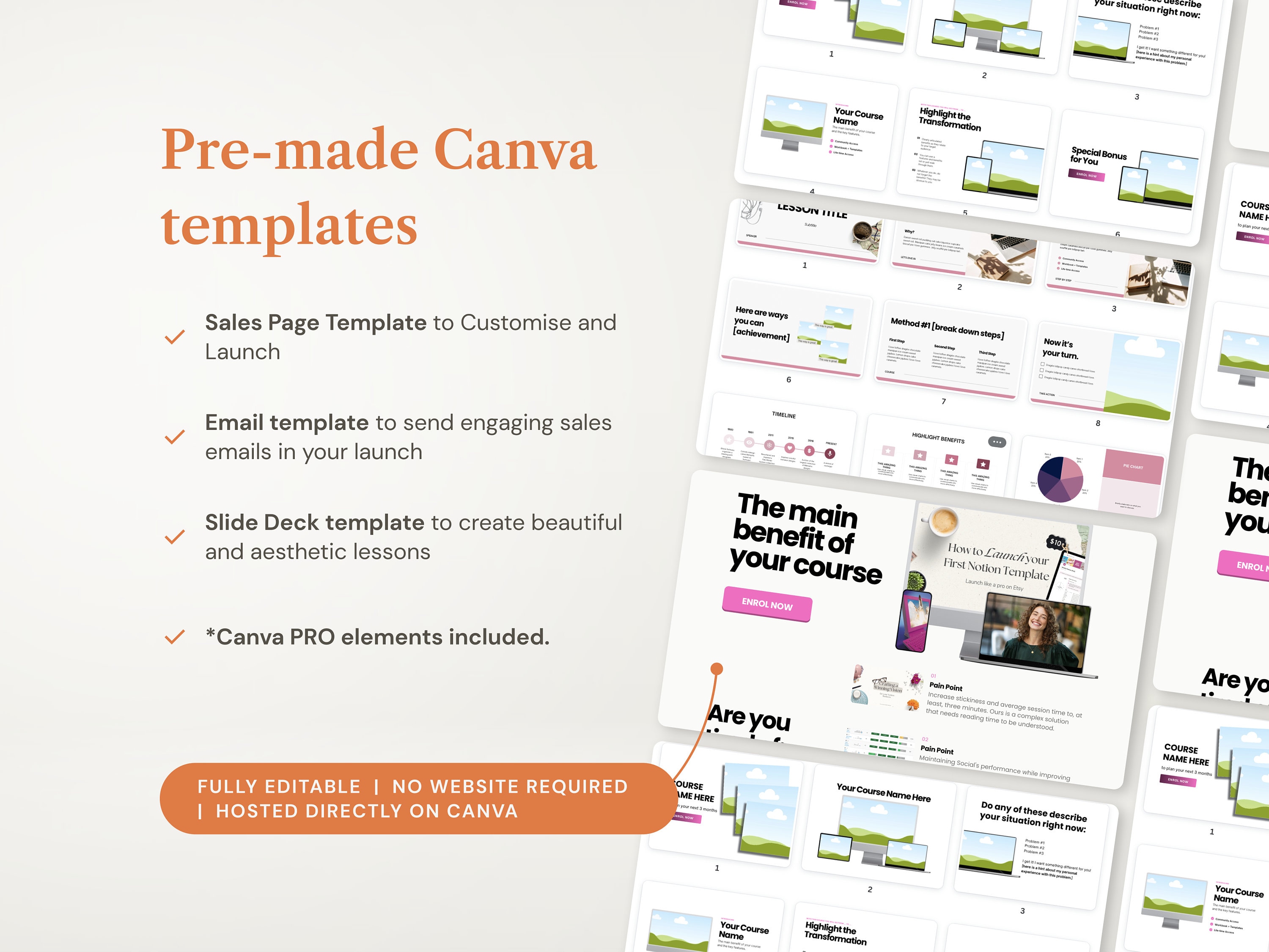 Notion Template Course Creator Bundle, Notion Template and Canva ...