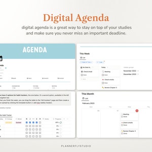 PhD Planner Notion Template Dissertation Planner Digital Planner for Students