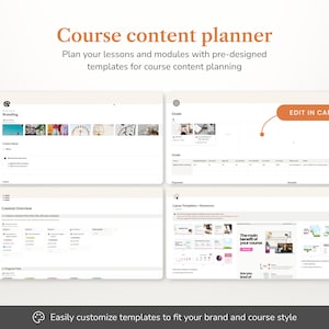 Notion Template Course Creator Bundle, Notion Template and Canva ...