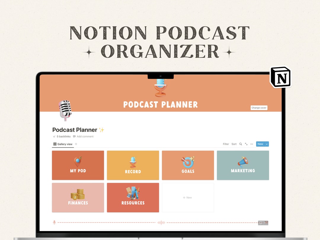 Notion Template Podcast Planner Podcast Template Notion Etsy UK
