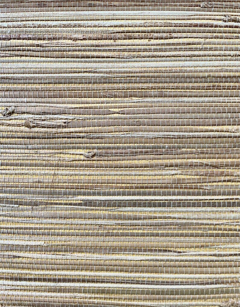 Wallpaper Seagrass Almond Sample Etsy