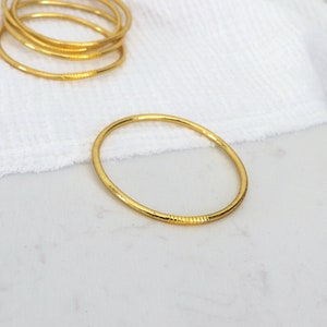 Fine and golden Buddhist bangle bracelet, women's bracelet sold individually, gift ideas image 2