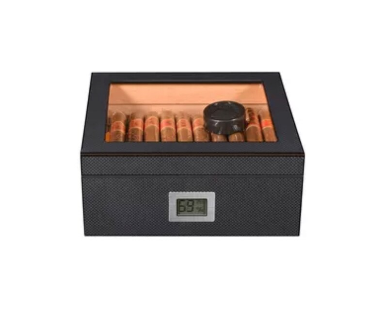 Personalized Cigar Humidor Engraved Gift for Cigar Smokers Etsy