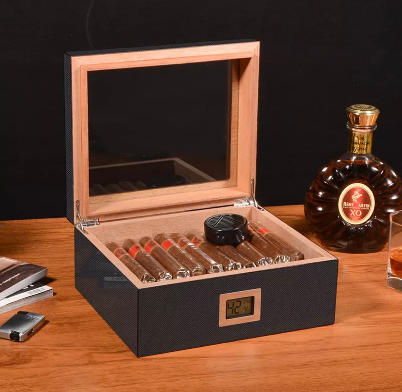 Personalized Cigar Humidor Engraved Gift for Cigar Smokers Etsy