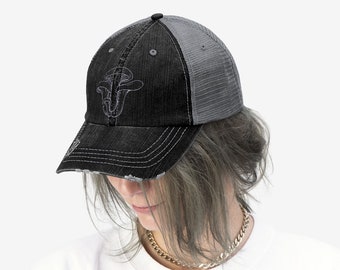 Oyster Mushroom Embroidered Hat | Mushroom Hat | Illustrated Hat | Cottage Core | Oyster Mushroom | Mushroom Design