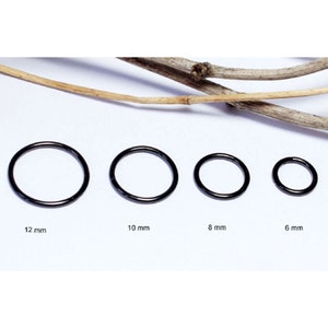 0.8 mm/ 1 mm/1.2 mm/1.6 mm nose piercing segment ring septum nose ring breast lip hinge clicker surgical steel black