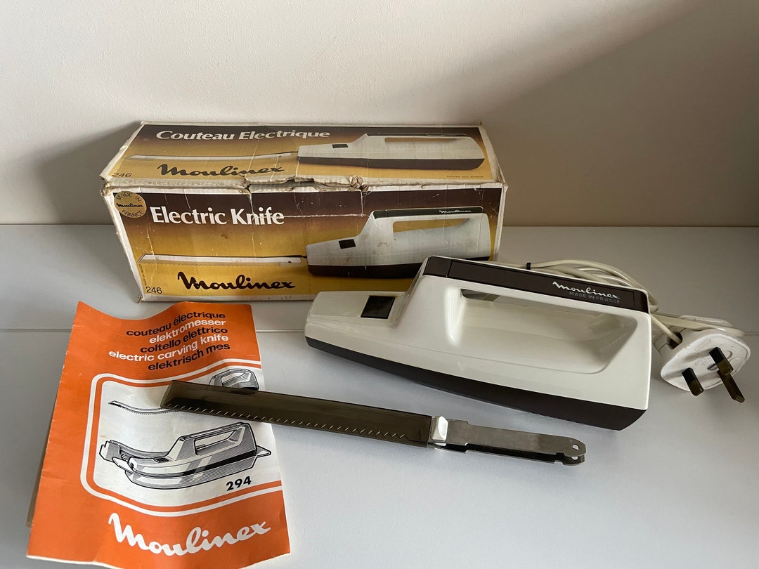 Vintage Moulinex Electric Carving Knife / 1970's 80's Etsy