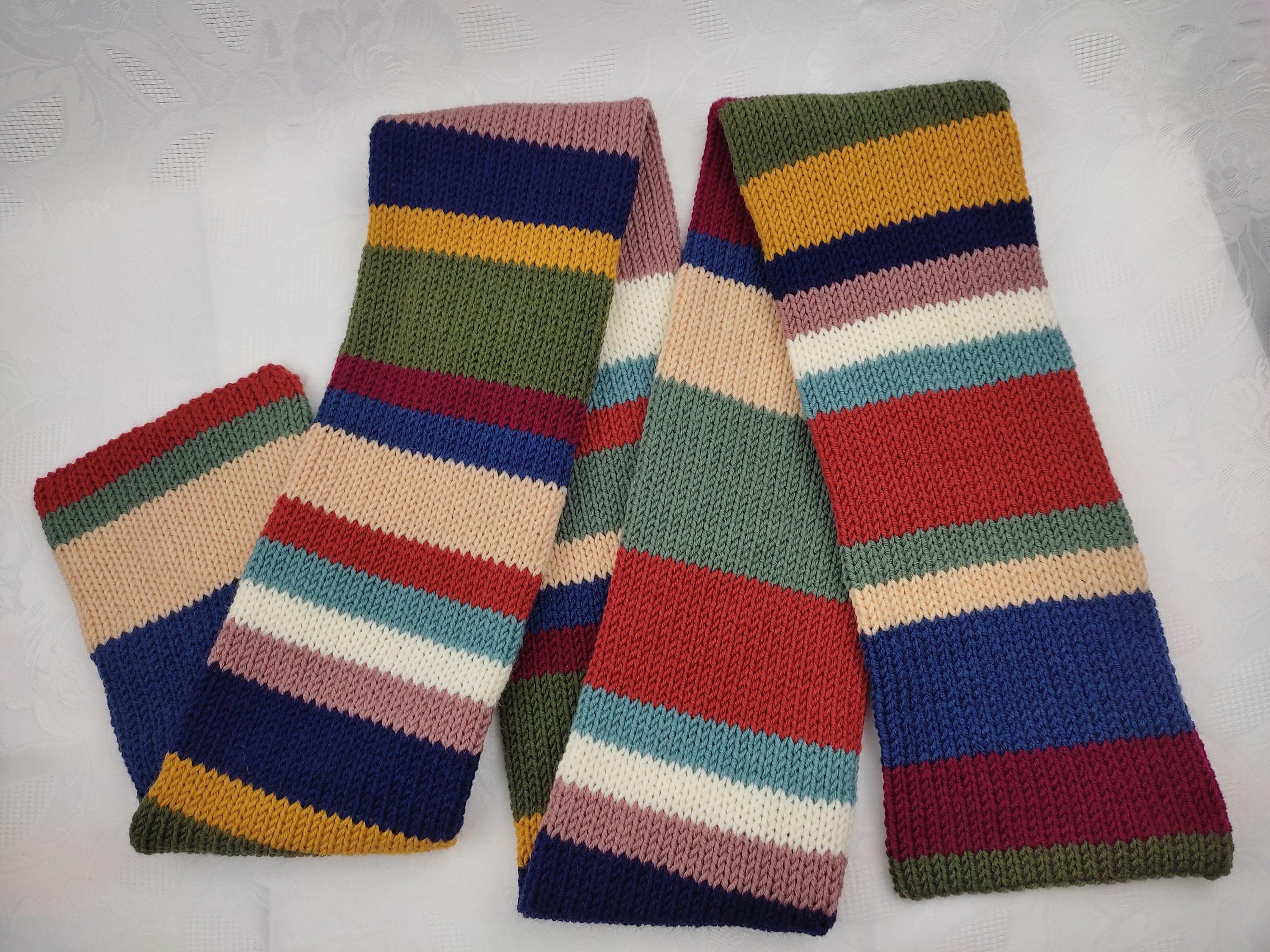 Winterschal Wollschal Weiche Warm Strickschal Einfarbig