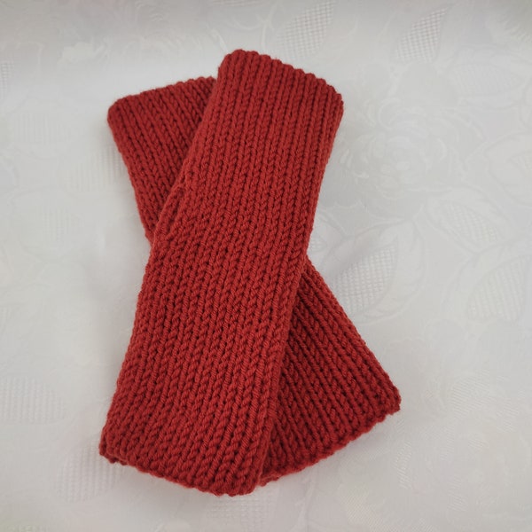 Gebreide armwarmers Duimgat Terracotta Oranje Hoge kwaliteit wollen handsokken Polswarmers Dubbelzijdig Warm Krasvrij cadeau Dames