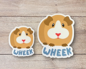 Guinea Pig Vinyl Sticker | Glossy Finish | Waterproof | Die Cut Sticker | Laptop Sticker | Water Bottle Sticker | Animal Sticker