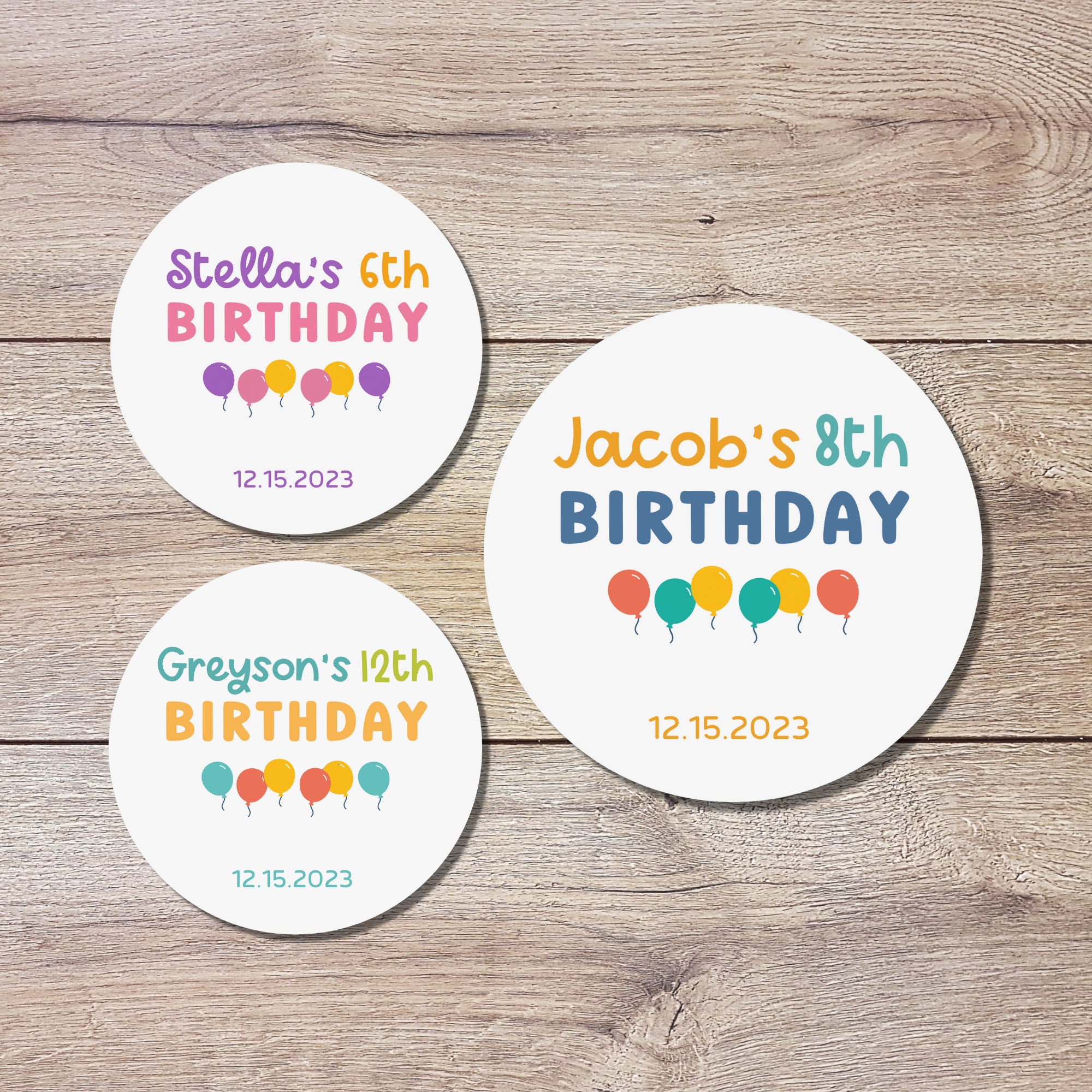 LAUKIYE Custom Stickers for Business Logo, Personalized Stickers with Any Image Logo Text, Personalized Labels for Birthday Party Weddin