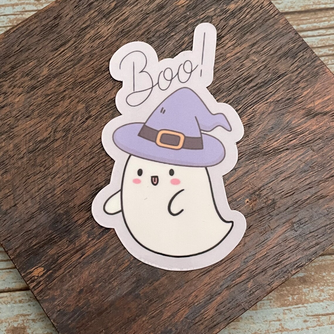Boo Ghost Sticker | Glossy Finish | Halloween Sticker | Silly Ghost ...