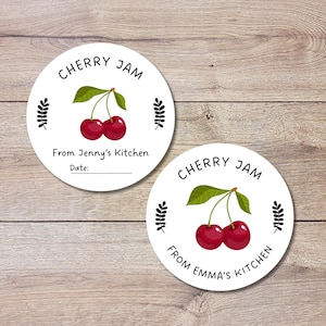 Cherry Jam Label - Etsy