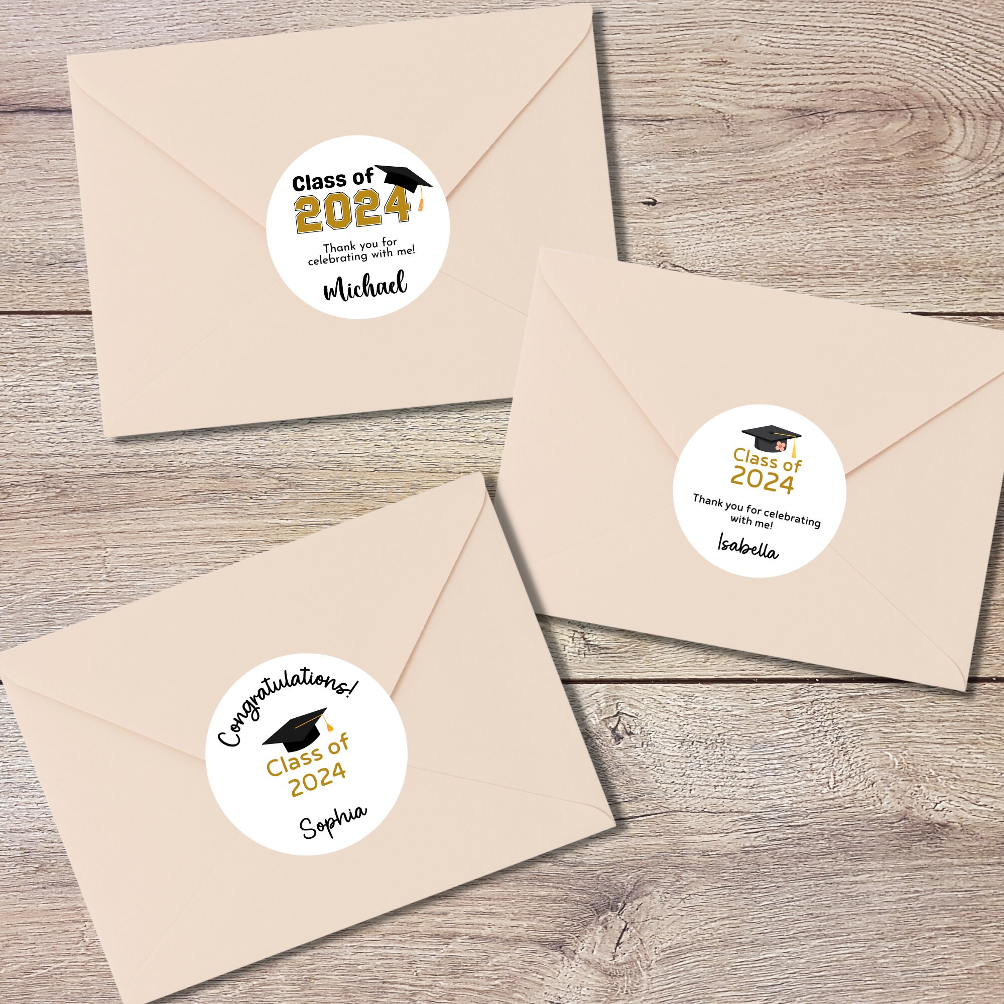 Personalized Class of 2026 Graduation Stickers, Custom Grad Party Gift ...