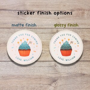 Personalized Unicorn Birthday Sticker, Magical Unicorn Birthday Goody Bag, Custom Birthday Label, Cute Kids Birthday Custom Label Stickers image 5