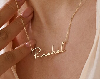 Dainty Name Necklace, 18K Gold Plated Necklace,  Personalized Name Jewelry, Custom Name Necklace, Birthday Gift for Her, Mothers Day Gift