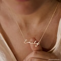 Dainty Minimalist Name Necklace, 18K Gold Plated Name Necklace, Personalized Minimalist Name Necklace, Custom Name Jewelry,Mother's Day Gift