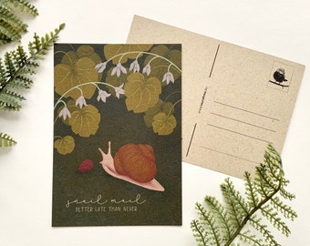 Postcard Snail Mail | DIN A6 grass paper climate-neutral