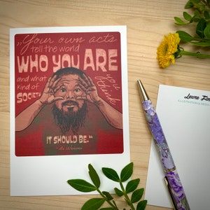 Postkarte Ai Weiwei | DIN A6 Naturpapier Creme klimaneutral | Menschenrechte Zitate