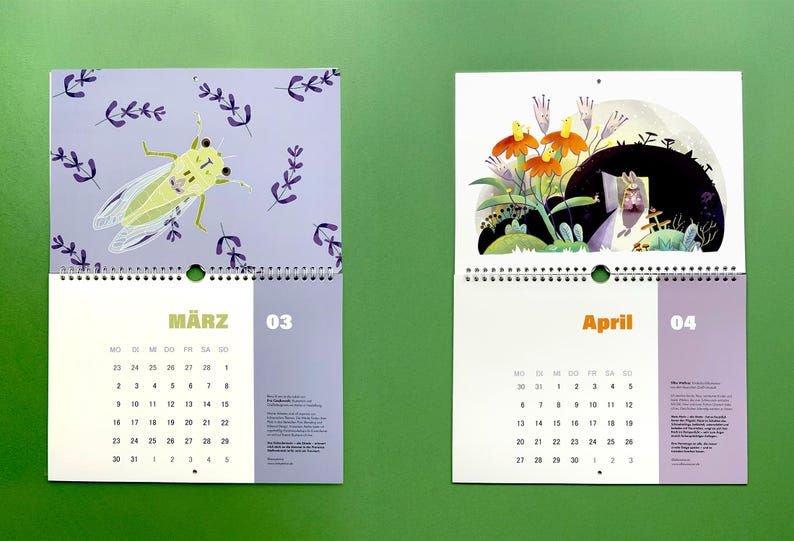 Insect Calendar 2026 With Drawings by 8 Illustrators | Collaborative ...