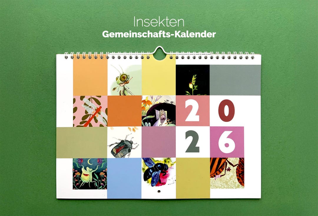 Insect Calendar 2026 With Drawings by 8 Illustrators | Collaborative ...