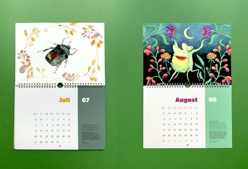 Insect Calendar 2026 With Drawings by 8 Illustrators | Collaborative ...