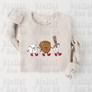 Baseball Shirt PNG, Retro Baseball Design PNG, Hand Drawn Baseball Design, Baseball Sublimation, Retro Baseball Cartoon Shirt PNG, Clipart