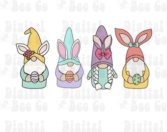 Easter Gnome Clipart, Gnome Clip Art, Easter Gnomes PNG, Easter clipart, Easter Digital Download, Easter png, Cute Easter clip art png