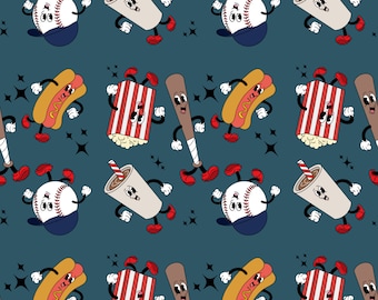 Baseball Seamless File, Retro Baseball Seamless Design, Retro Seamless Baseball Fabric, Baseball Fabric Design, Baseball Digital paper jpg