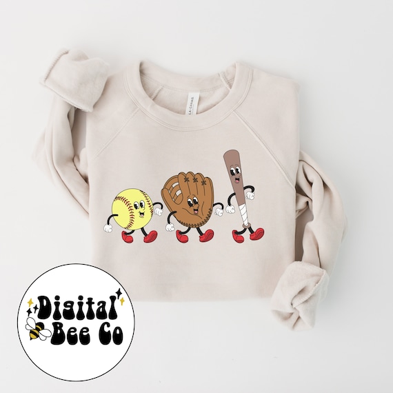 Softball Shirt PNG, Retro Softball Design PNG, Hand Drawn Softball Design,Softball Sublimation, Retro Softball Cartoon Shirt PNG, Clipart