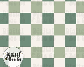 Green Checkers Seamless Pattern, Checkered digital paper, st patricks day checkered seamless pattern, png file,