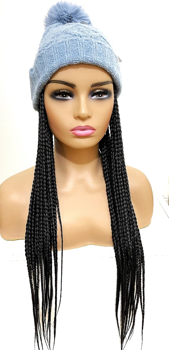 Braided Wig hat With Braids braided Hat 