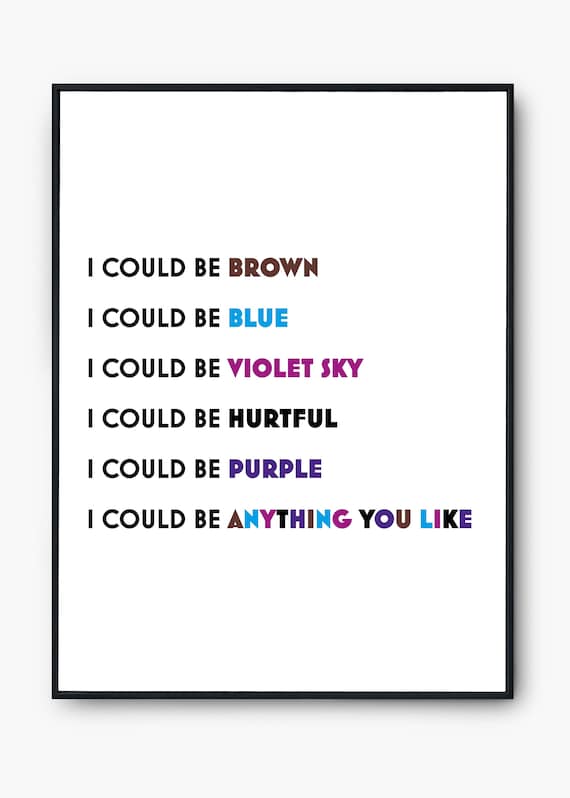 Mika Grace Kelly Lyrics Poster Etsy