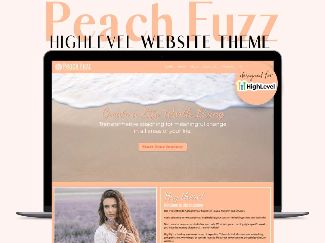 Go High Level Website Template for Coaches, Consultants and Course