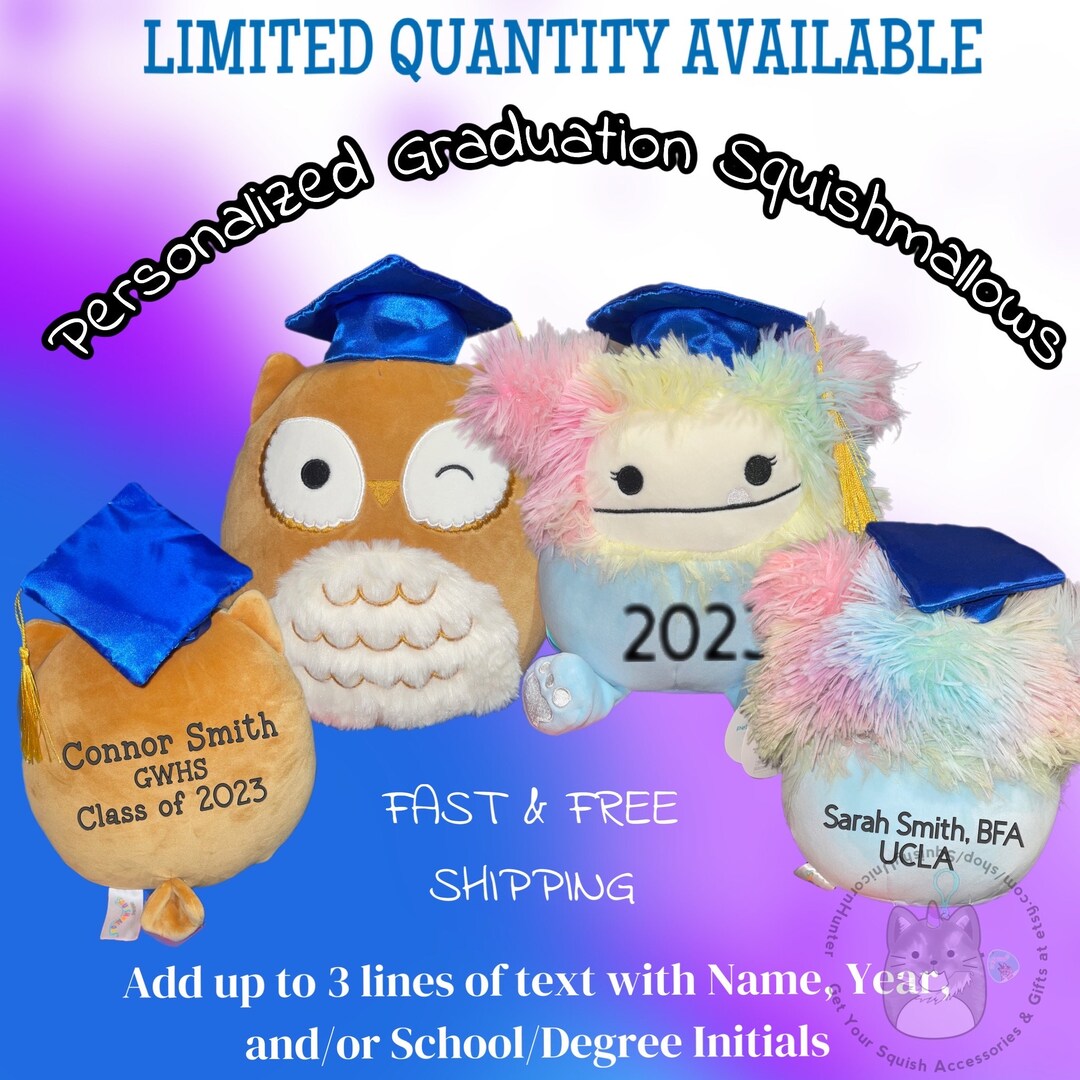 NEW Personalized Graduation Squishmallow Gift Graduation Etsy