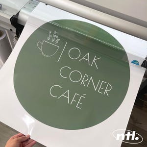 Grands autocollants imprimés en vinyle - Décalcomanie avec logo personnalisé pour fenêtre étanche Signalétique d&#39;entreprise Logo d&#39;entreprise Fenêtre enseigne de voiture