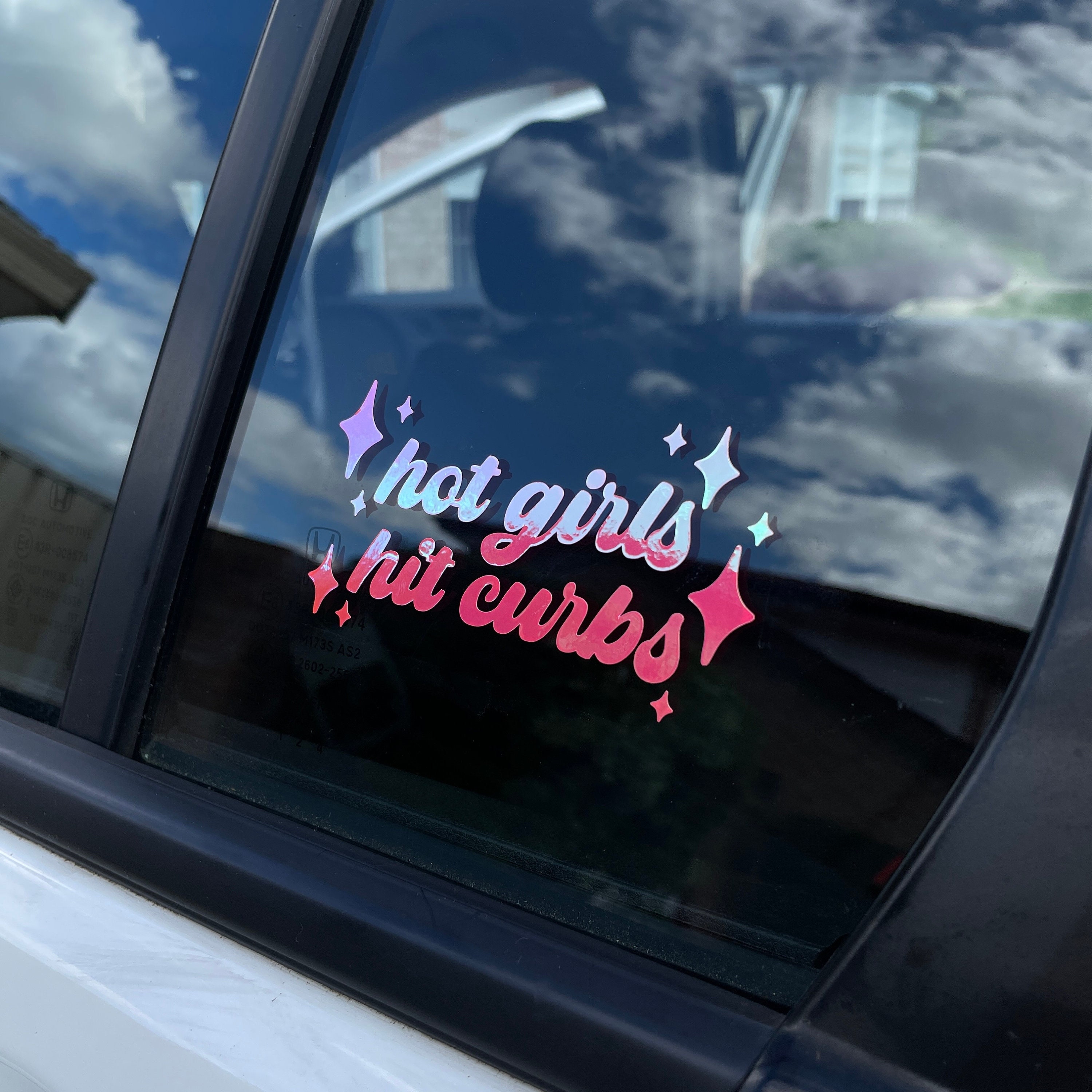 Hot Girls Hit Curbs Vinyl Sticker Aesthetic Decal Car Accessory Cute Car Decals Car Decals for Women Boho Funny Mom Car Decal Etsy