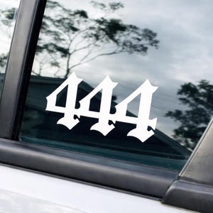 Angel Number Vinyl Decal | Spiritual Car, Laptop Sticker
