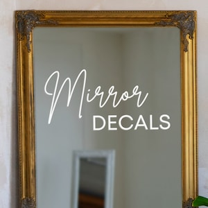 Create Custom Mirror Decal Text For Wedding Decals backdrops Mirror Affirmations Bathroom Name Birthday Party Arch Sign Car Accessory