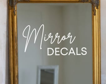 Create Custom Mirror Decal Text For Wedding Decals backdrops Mirror Affirmations Bathroom Name Birthday Party Arch Sign Car Accessory