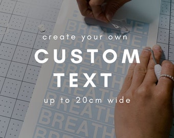 Custom Text Decal - Etsy
