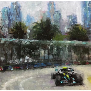 Formula 1 Art, Australian Grand Prix, Formula 1 Gifts, Albert Park, Formula 1 Painting, F1 Art, Melbourne Australia, Motorsport Print, F1