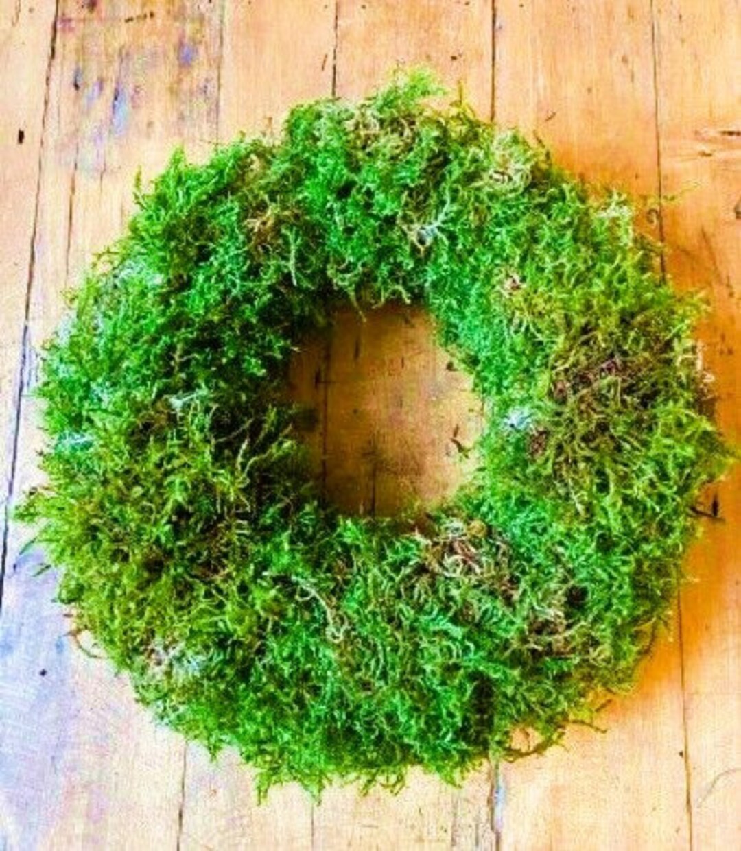 Allnatural Mossed Wreath Ring 14inch Made From Welsh Etsy UK