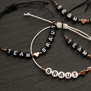 Team Bride-JGA Bracelet Rose Gold I Gold I Silver I Bracelets Customizable