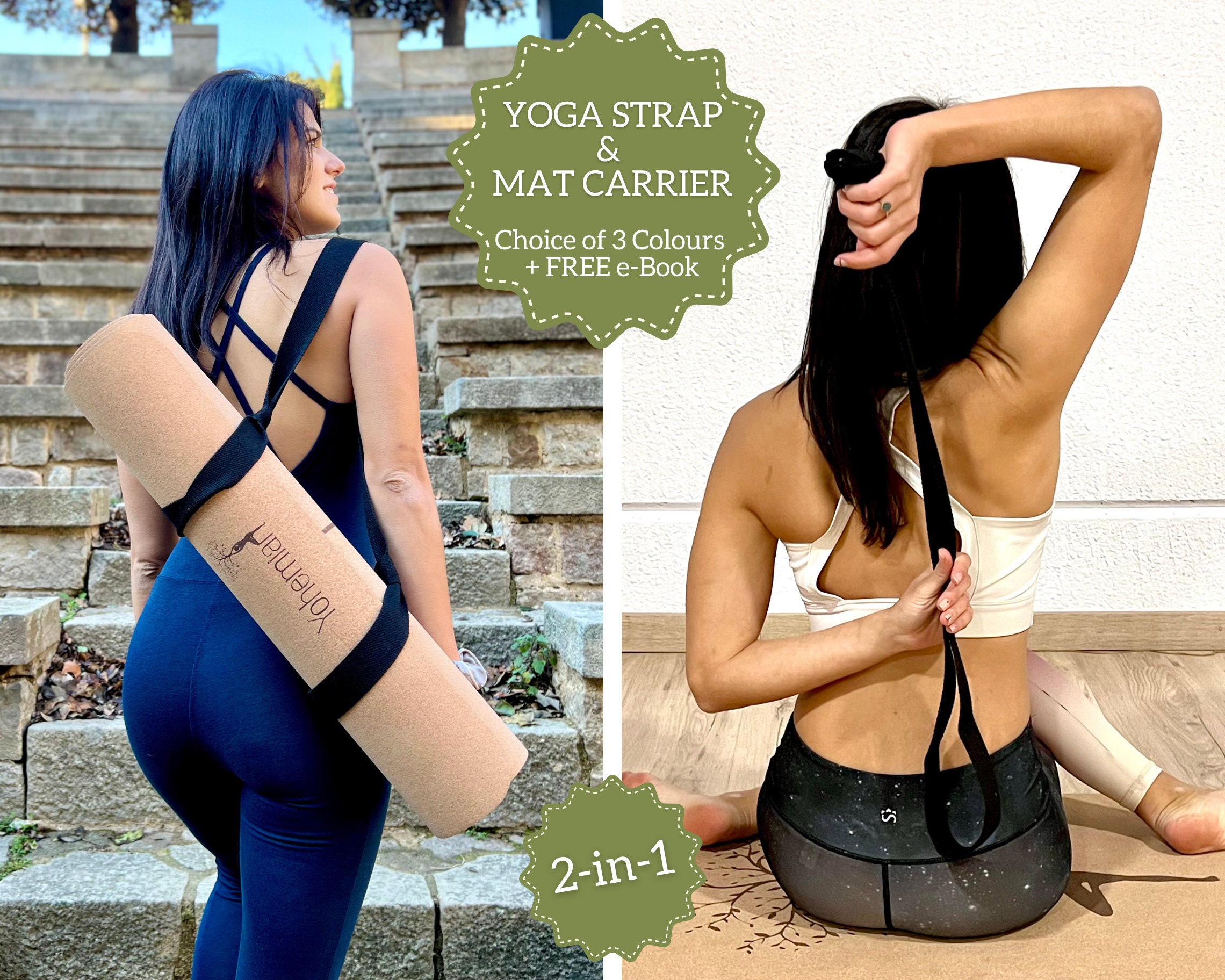 Yoga Gift Set, Self-care, Yoga Eye Pillow, Macrame Yoga Strap