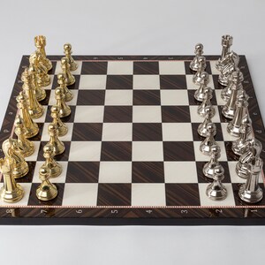 Metal Chess Set, Luxury Chess Set, Chess Set for Decoration, Perfect Christmas Gift