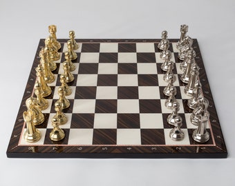 Metal Chess Set, Luxury Chess Set, Chess Set for Decoration, Perfect Christmas Gift