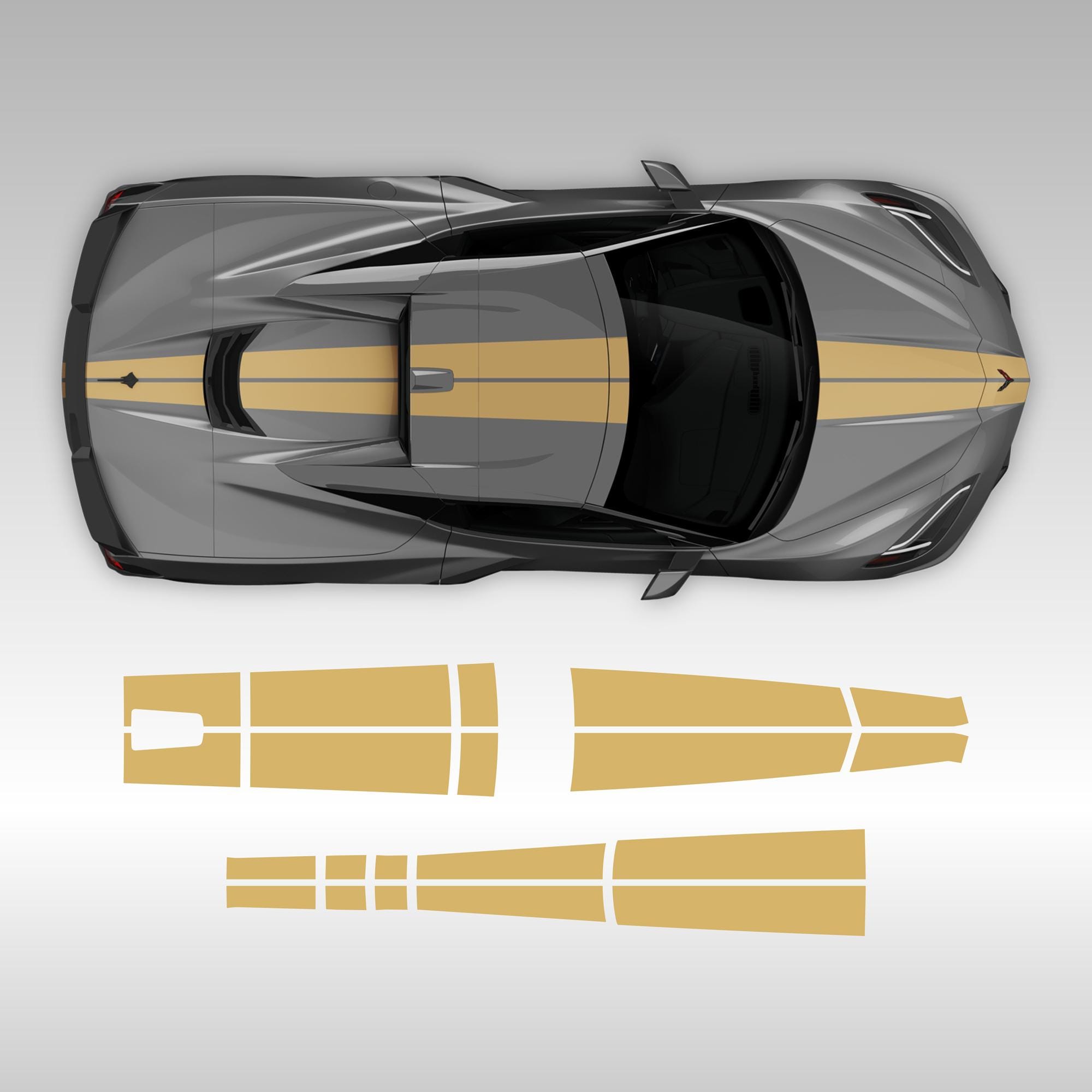 Corvette C8 Racing Stripes: 3M Vinyl Decal (2021-2025) (please Add a ...