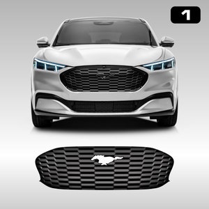 Front Grill Imitation Decal, for Ford Mustang Mach-E 2021 2022 2023 2024