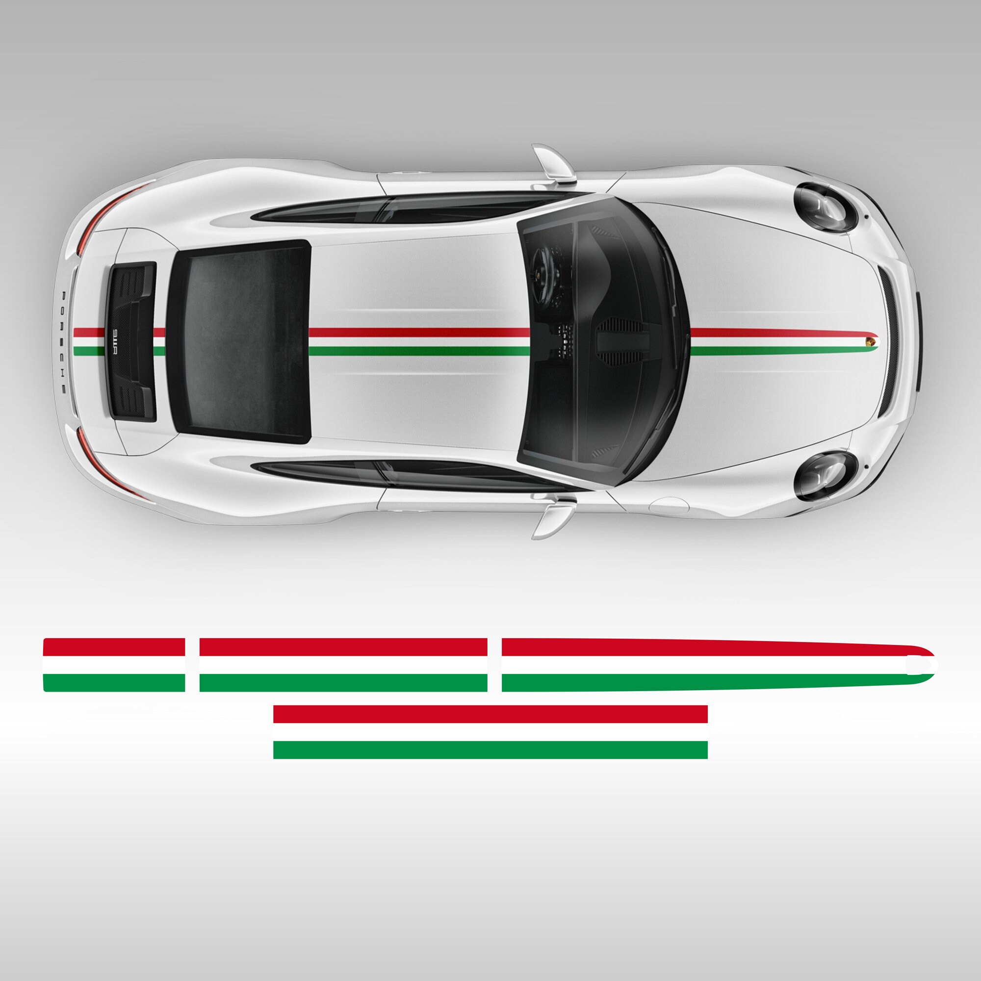 Italian Flag Style 3M Vinyl Car Stripes Universal: Decal Set - Etsy